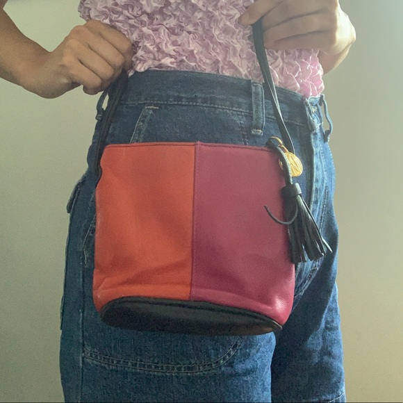 Multi Colour Leather Anne Klein Crossbody - Picture 7 of 7